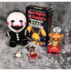 Five Nights At Freddy's Marionette Plush Keychain Book Set Funko Pop Mixed Lot